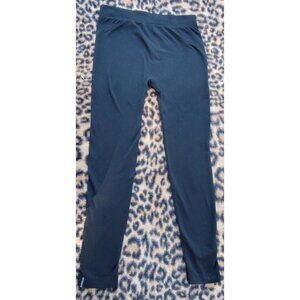 Nautica Women’s S/M Leggings Black Poly Spandex Athleisure Warm Activewear Pants